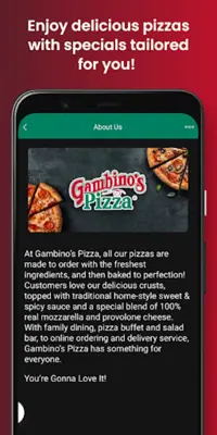 Gambino's Pizza android App screenshot 6